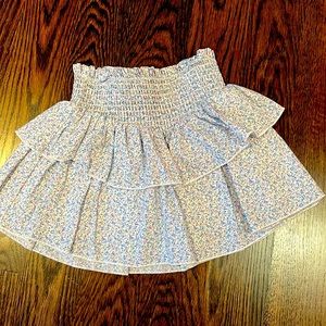 Katie j floral skirt. Girls size L blue and pink floral